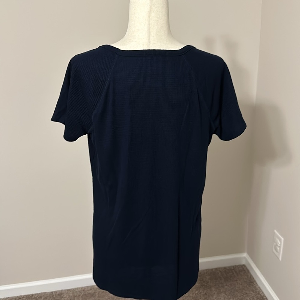 Sonoma Goods For Life Criss Cross Front Short Sleeve Tee Size Large - Picture 8 of 17